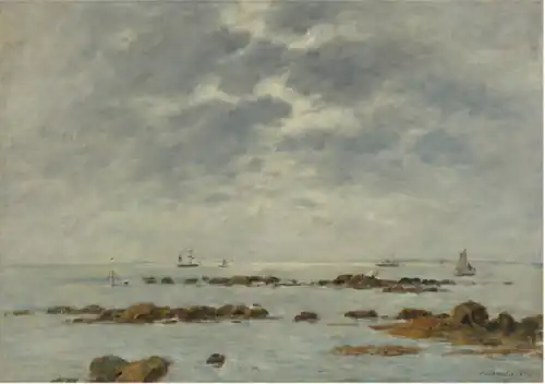 Marine à Saint-Vaast-la-Hougue, 1892Collection privée, vente 2011.
