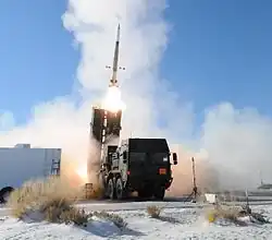 Lancement de missile sol-air de la MEADS.