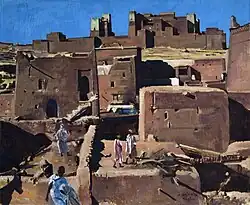 Jacques Majorelle - La Casbah de Tinghir (fin XIXe -début XXe siècle)