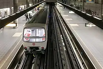 Gare de Vaise - Gérard Collomb est le terminus de la ligne D du métro de Lyon.