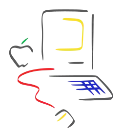 dessin de Macintosch dans le style de Picasso