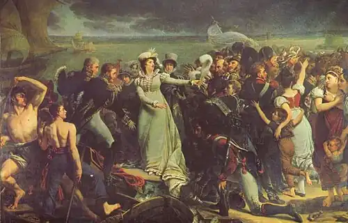 Embarquement de la Duchesse d'Angoulême à Pauillac (1818), musée des Beaux-Arts de Bordeaux.