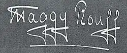 signature de Maggy Rouff
