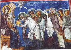 Cappadoce, fresque XIIe&nbsp;siècle.