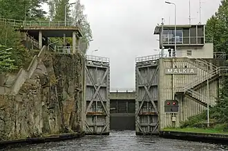 L'écluse de Mälkiä.