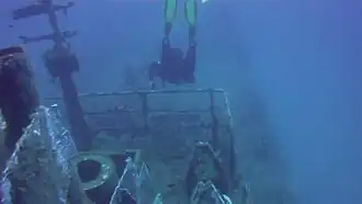 Descente sur la proue