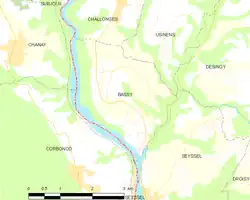 Bassy et les communes voisines.