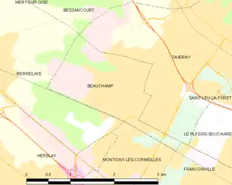 Carte de la commune.