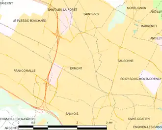 Carte de la commune.