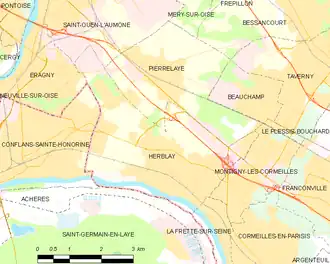 Carte de la commune.