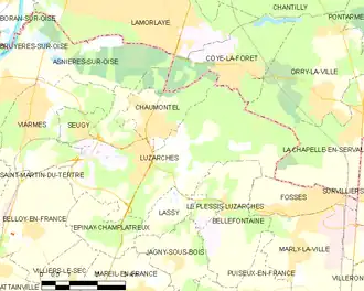 Carte de la commune.
