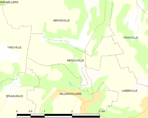 Carte de la commune.