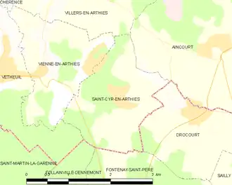 Carte de la commune.