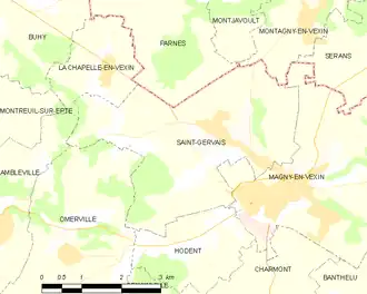 Carte de la commune.