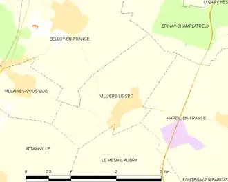 Carte de la commune.