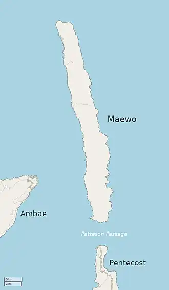 Carte de Maewo.
