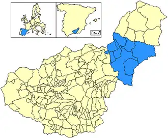 Localisation de Baza