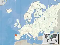 Localisation de la Galice, région historique