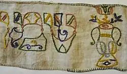 Mappa brodée appartenant à Samuel, fils de Meir, 1744