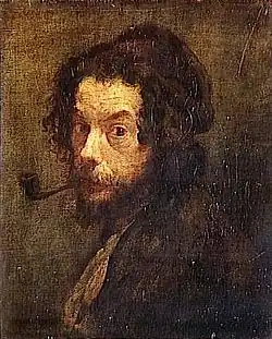 Portrait de l'artiste dit aussi L'homme à la pipe, vers 1879Paris, musée d'Orsay.
