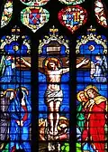 La Crucifixion de Jésus placé sur l'abside