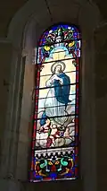 Vitrail de l'assomption de Marie