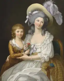 Louis Charles et sœur aînée Marie-Thérèse, par Marie-Victoire Lemoine.