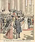Mariage du commandant Mangin avec Mlle&nbsp;Jagerschmidt (1900).