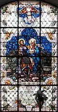 Vitrail de la Fuite en Égypte de l'église Mariahilf (Vienne)
