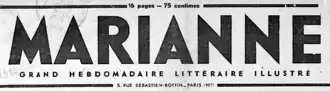 Image illustrative de l’article Marianne (journal, 1932-1940)