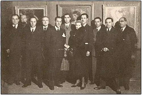 Inauguration de l’exposition Art italien à Paris, 1932.