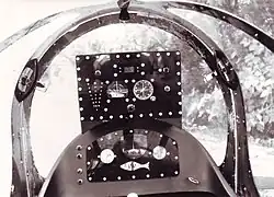 Vue des instruments de navigation du Mark V