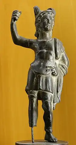 Mars cuirassé, figurine en bronze, IIe – IIIe siècle.