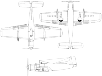 vue en plan de l’avion