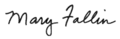 Signature de Mary Fallin