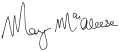 Signature de Mary McAleeseMáire Mhic Giolla Íosa
