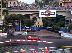 Photographie de Felipe Massa dans la courbe de Sainte Devote