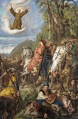 Une peinture imaginaire de Bohdan Khmelnytsky avec Toğay Bey à Lviv, huile sur toile de Jan Matejko, 1885.