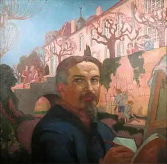 Autoportrait devant le Prieuré (1921), Saint-Germain-en-Laye, musée départemental Maurice-Denis.