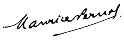 signature de Maurice Pernot