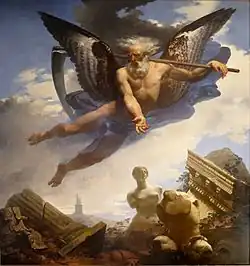 Jean-Baptiste Mauzaisse, Le Temps montrant les ruines qu'il amène et les chefs-d'œuvre qu'il laisse à découvrir, 1822.