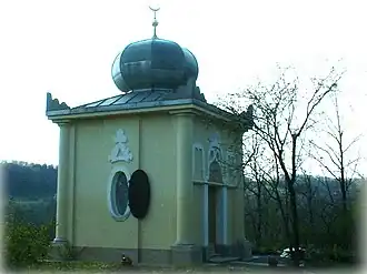 La Blaues Häusel, une petite mosquée construite pour Raden Saleh à Maxen en Saxe.