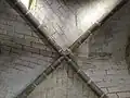 Voûte du XIIIe&nbsp;siècle dans le logis.