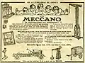 Publicité Meccano dans l'illustré L'Intrépide du 12 novembre 1922, sis 78-80 rue Rébeval