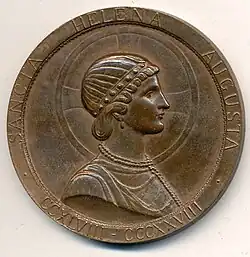 Médaille à l'effigie de Sainte Hélène, 1946, bronze 59mm