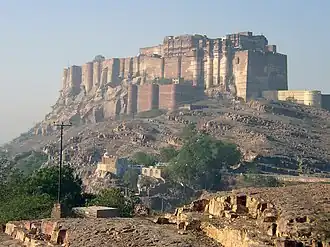 Le fort de Mehrangarh, à Jodhpur en Inde (prison dont s’échappe Talia)