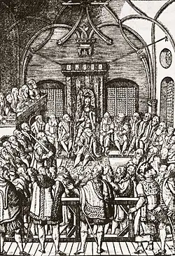 Session à la cour, 1564