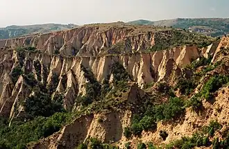 Pyramides près de Melnik