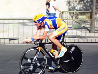 Denis Menchov lors de la 8e étape du Tour d'Espagne 2007.