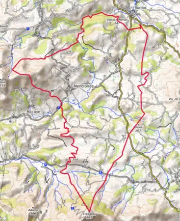 Carte topographique.